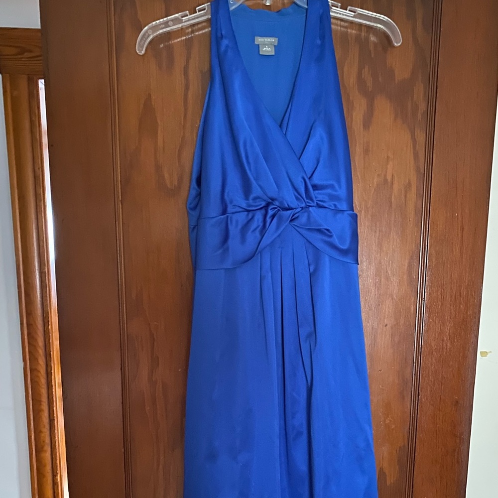 Ann Taylor Royal Blue Sleeveless Dress